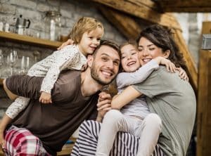 A family in San Diego, CA enjoys the comfort of their home after heating repairs