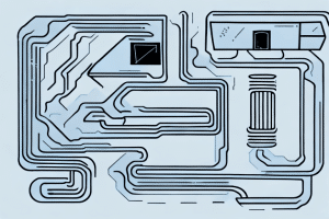 A heating system with all of its components