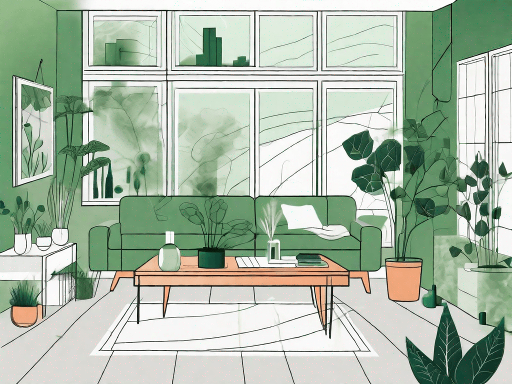 A san diego home interior featuring common pollutants like mold