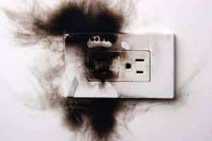 electrical failure in power outlet